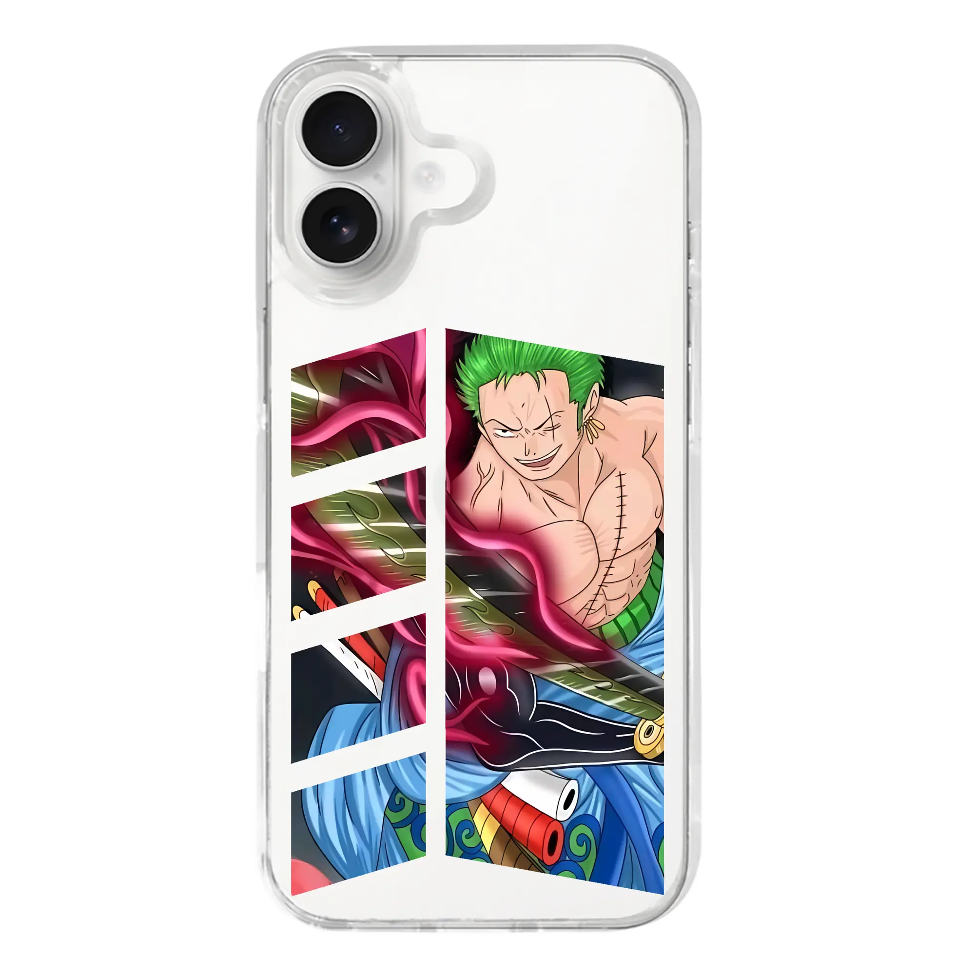 ワンピース グッズ ロロノア・ゾロ - iPhone 17シリーズ 透明スマホケース – 薄型・耐衝撃・精密フィット保護カバー